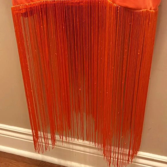 ZIXLUXE Fashion Loose Fit half Fringe Kaftan | | maxi V neck dress - Picture 11 of 14